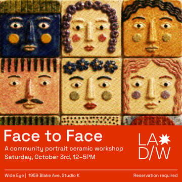 Cover Image for Face to Face: A Community Portrait Ceramic Workshop