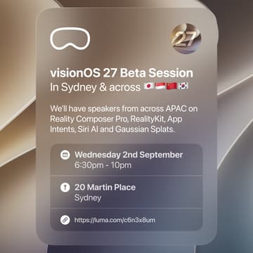 Cover Image for visionOS 27 APAC Experiences