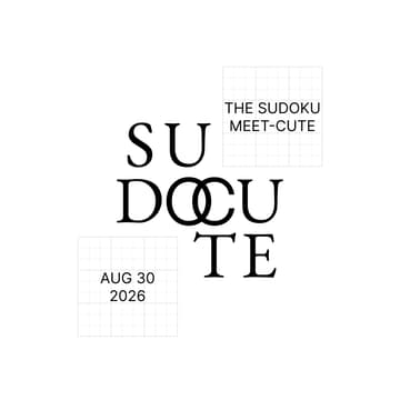 Cover Image for sudocute: the sudoku meet cute | august 2026