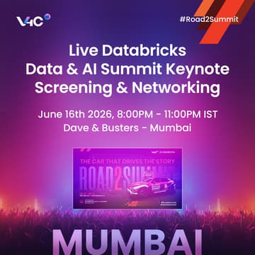 Cover Image for V4C Watch Party [Mumbai]: Databricks Data + AI Summit Keynote Livestream