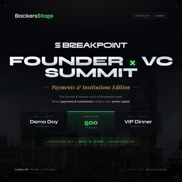 Cover Image for Founder x VC Summit | Demo Day | Breakpoint Week 🇬🇧