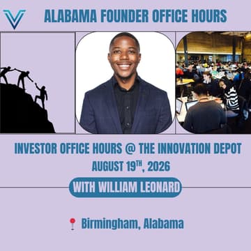Cover Image for Alabama Founder Office Hours following the ACN VC Summit