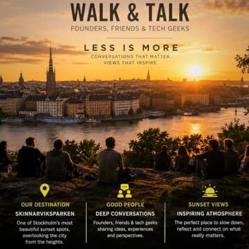 Omslagsbild för Walk & Talk - Founders, Friends & Tech Geeks