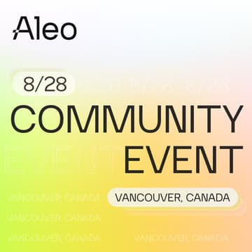 Cover Image for Aleo: Vancouver Community Event