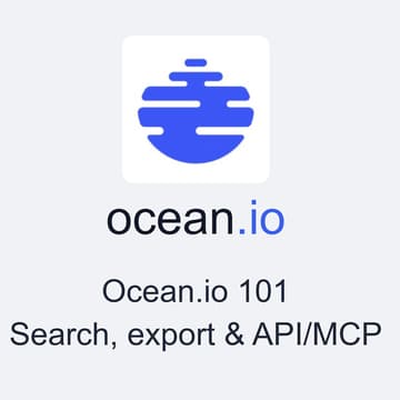 Cover Image for Ocean.io 101: Search, Export & API/MCP