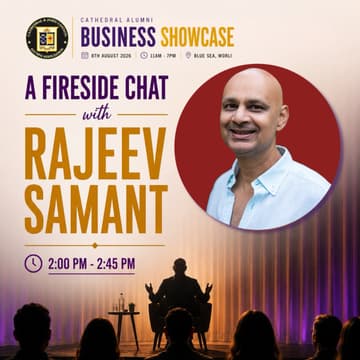 Cover Image for A Fireside Chat with Rajeev Samant | Cathedral Alumni Business Showcase 2026