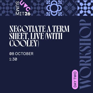 Cover Image for Negotiate a term sheet, live (with Cooley)