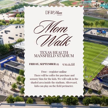 Cover Image for Mom Walk at The Texas Health Mansfield Stadium