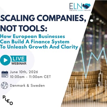 Cover Image for Webinar - Scaling Companies, Not Tools: How European Businesses Can Build a Finance System to Unleash Growth and Clarity