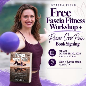 Cover Image for Free Fascia Fitness Workshop + Power Over Pain Book Signing