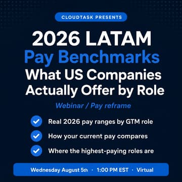 Cover Image for 2026 LATAM Pay Benchmarks: What US Companies Actually Offer by Role