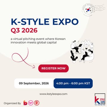 Cover Image for 🚀 K-Style Expo Q3 2026: K-Lifestyle Innovation & Global Investor Pitching