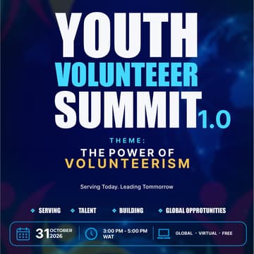 Cover Image for Youth Volunteer Summit: The Power Of Volunteerism