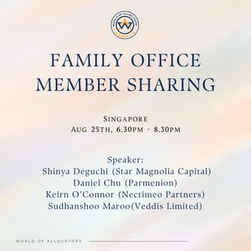 Cover Image for WOA Singapore Presents... Inside a Family Office: From Structure to Practice