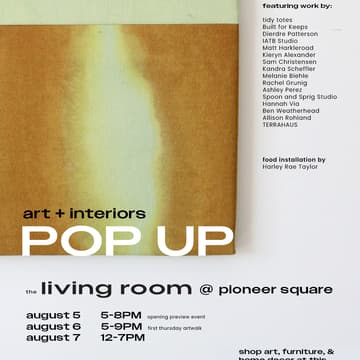 Cover Image for the living room @ pioneer square: opening preview