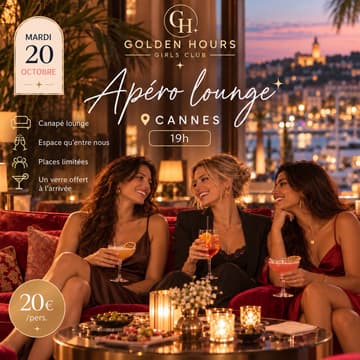 Cover Image for Les Mardis Golden Hours ✨ — Apéro Lounge entre filles