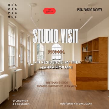 Cover Image for Brussels | Studio Visit & Private Tour | Fatim Zahra Morjani at PICMOL Residency