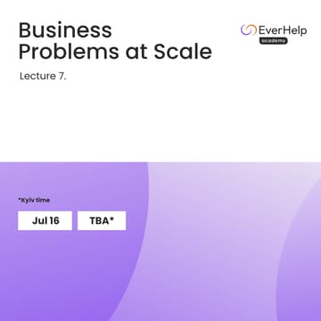 Cover Image for Business Problems at Scale