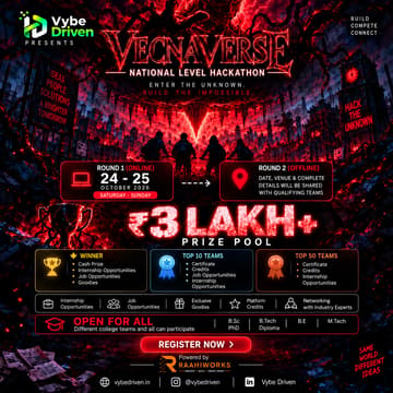 Cover Image for VECNA VERSE | National Level Hackathon