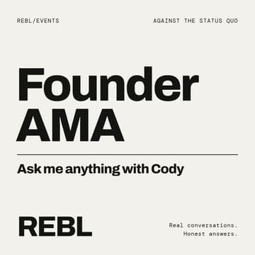Cover Image for Founder AMA – Ask Me Anything with Cody
