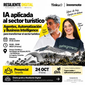 Cover Image for IA aplicada al sector turístico: Agentes, Automatización y Business Intelligence (Tenerife)