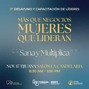 Cover Image for 3er Desayuno-Capacitación | Mujeres que Lideran