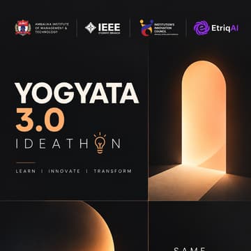 Cover Image for Yogyata 3.0 Ideathon — Think. Build. Create. Innovate.
