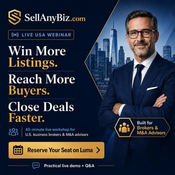 Cover Image for The AI-Powered Business Brokers Win More Mandates Reach More Buyers. Close More Deals.