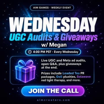 Cover Image for Wednesday UGC/Giveaways w/ Megan
