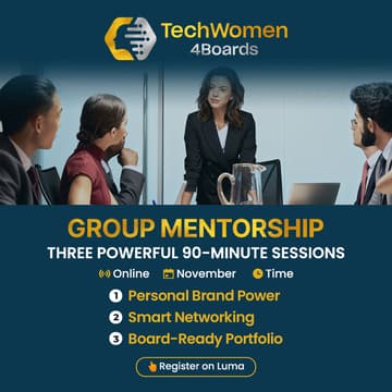Cover Image for Group Mentorship - From Visibility to the Boardroom