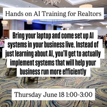 Cover Image for Hands On AI Training For Realtors