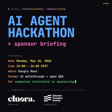 Cover Image for Elnora & EFS AI Agent Hackathon — Sponsor Briefing