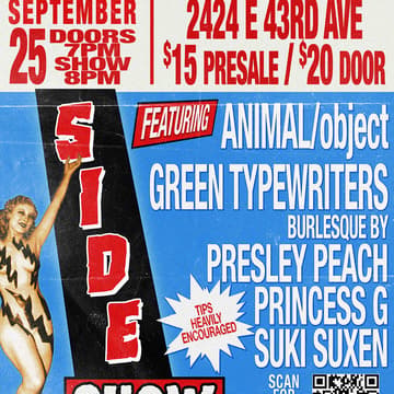 Cover Image for Animal/object + Green Typewriters + Burlesque by Presley Peach, Princess G, and Suki Suxen