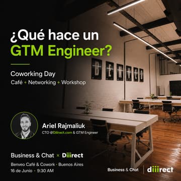 Cover Image for Coworking Day: ¿Qué hace un GTM Engineer? Cafe + Networking