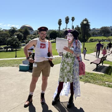 Cover Image for Flyering at the Fremont Festival of the Arts to Stop State Cuts to Affordable Housing & Public Transit