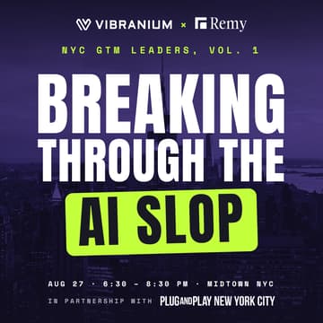 Cover Image for NYC GTM Leaders, Vol. 1: Breaking Through the AI Slop (w/ Plug and Play NYC + Inauguration Capital)