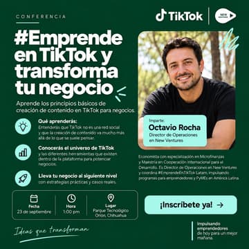 Cover Image for #EmprendeEnTikTok y transforma tu negocio