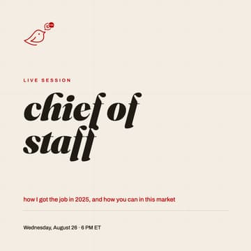 Cover Image for How I Got the Chief of Staff Job in 2025, and How You Can in This Market