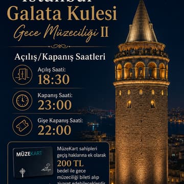 Cover Image for Galata Kulesi Gece Müzeciliği