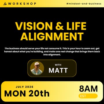 Cover Image for Vision & Life Alignment