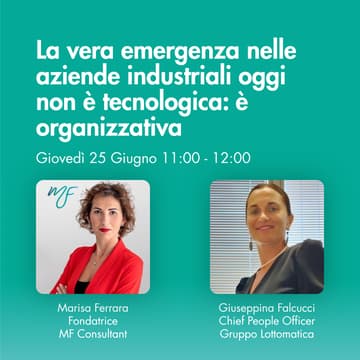 Cover Image for MF Consultant | La vera emergenza nelle aziende oggi non è tecnologica. È organizzativa.