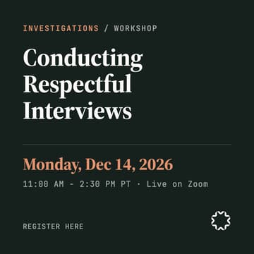 Cover Image for Conducting respectful interviews.