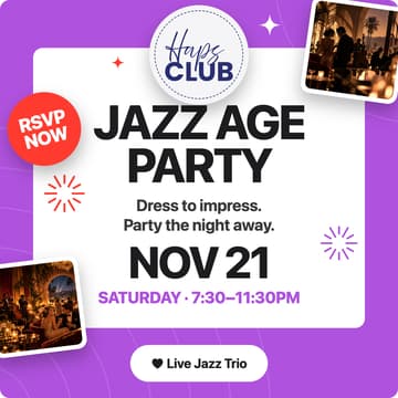 Cover Image for Haps Club Jazz Age Party