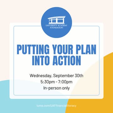 Cover Image for Financial Literacy Series: Putting Your Plan Into Action