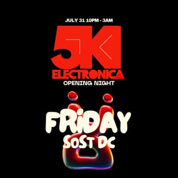 Cover Image for 5K Electronica: Opening Night / Afrohouse , Afrotech & Afrobeats