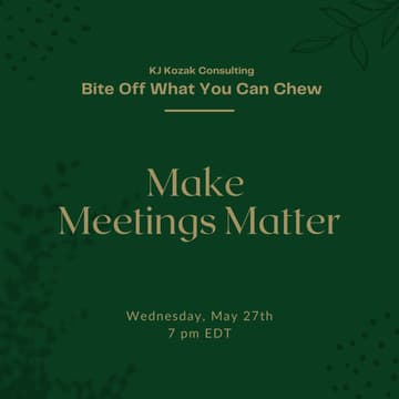 Cover Image for Make Meetings Matter
