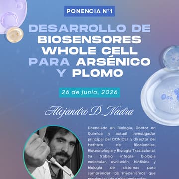 Cover Image for "Puentes Científicos: Biología Sintética en LATAM" - Desarrollo de biosensores Whole Cell para arsénico y plomo