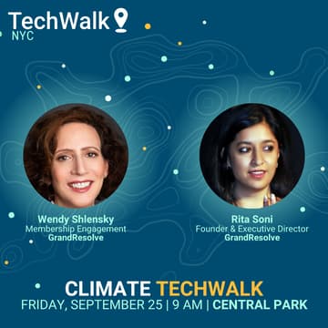 Cover Image for Climate TechWalk | NYC, 9/25 w/ GrandResolve