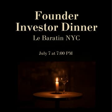 Cover Image for Le Baratin Founder/Investor Dinner
