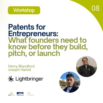 Cover Image for Patents for Entrepreneurs: What Founders Need to Know Before They Build, Pitch, or Launch (air-con available)